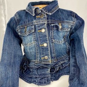 OshKosh Girls Ruffled Denim Jacket